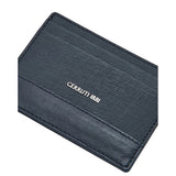 CERRUTI 1881 Navy Calf Leather Card Holder - CEPU04937M BLU - Image 2