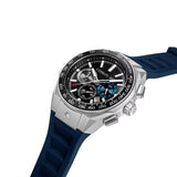 CERRUTI 1881 Ruscello Men's Black Dial Blue Silicone Watch CIWGO0050701 - Image 2
