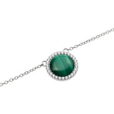 Daniel Wellington Audrey Necklace Malachite Silver DW00401455 - Image 2