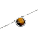 Daniel Wellington Audrey Necklace Tiger Eye Silver DW00401457 - Image 2