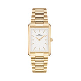 Daniel Wellington Bound White Dial Gold 3-Link Watch DW00100703
