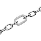 Daniel Wellington Crystal Link Silver Stainless Steel Bracelet for Women DW00400609 - Image 2