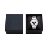 Daniel Wellington Iconic Arch 5-Link Off-White Panda Silver Chronograph DW00100872 - Image 4