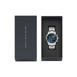 Daniel Wellington Iconic Chronograph Arctic Blue Dial Silver Watch DW00100644 - Image 5