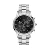 Daniel Wellington Iconic Chronograph Link Onyx Black Dial Silver Watch DW00100645