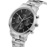 Daniel Wellington Iconic Chronograph Link Onyx Black Dial Silver Watch DW00100645 - Image 2
