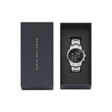 Daniel Wellington Iconic Chronograph Link Onyx Black Dial Silver Watch DW00100645 - Image 4