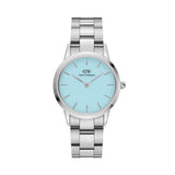 Daniel Wellington Iconic Link Women's Blue Dial Silver Watch DW00100541