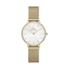 Daniel Wellington Petite Lumine Bezel Gold Mesh Watch DW00100662