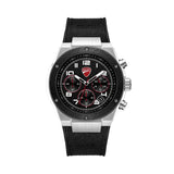 Ducati Black Dial Silicone Nylon Strap Watch For Men DTWGO0002501
