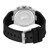 Ducati Black Dial Silicone Nylon Strap Watch For Men DTWGO0002501 - Image 3