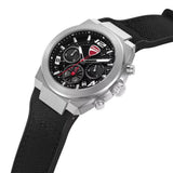 Ducati Chronograph Black Transparent Dial Silicone Strap Watch For Men DTWGC0002004 - Image 2
