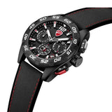 Ducati Corse Chronograph Black Dial Silicone Nylon Strap Watch For Men DTWGO0001801 - Image 2