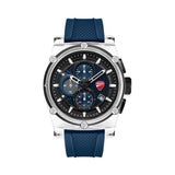 Ducati Dt010 Chronograph Blue Dial Silicone Strap Watch For Men DTWGO0001602