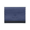 Fabian Leather Black/Blue Card Holder For Men - FMWC-SLG12-BNBL