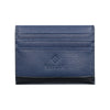 Fabian Leather Black/Blue Card Holder For Men - FMWC-SLG18-BNBL