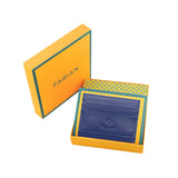 Fabian Leather Blue Card Holder For Men - FMWC-SLG39-BL - Image 3