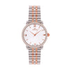 GF Ferre Women's Silver Dial Two-Tone Rose Gold Zircon Watch GFTR1344LZ