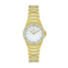 GF Ferre Women's White Dial Gold Plated Zircon Watch GFGP170181LZ