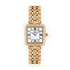 GF Ferre Women's White Dial Gold Plated Zircon Watch GFGP8069LZ