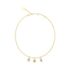 Guess 4G Light Gold Charm Crystal Necklace For Women JUBN05240JWYGT/U