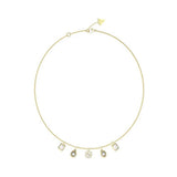 Guess 4G Light Gold Zirconia Necklace For Women JUBN05238JWYGT/U