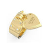 Guess Amore Gold Heart Signet Ring For Women JUBR05059JWYG54