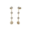 Guess Clear Drop Pendant Gold Earrings For Women JUBE04157JWYGT/U