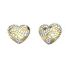 Guess Gold Cubic Zirconia Stud Earrings JUBE04504JWYGT/U