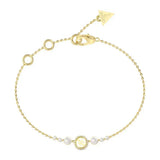 Guess Gold Stainless Steel Bracelet For Women JUBB05516JWYGL