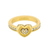 Guess Iconique Gold Heart Infinity Zirconia Ring For Women JUBR05532JWYG54