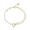 Guess Iconique Gold Stone Bracelet For Women JUBB05531JWYGL