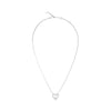 Guess Iconique Silver Heart Logo Necklace For Women JUBN05541JWRHT/U