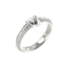 Guess Knot You Silver-Toned Zirconia Ring - JUBR04057JWRH52