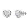 Guess L.O.V.E. Silver Earrings For Women JUBE05466JWRHT/U
