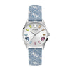 Guess Ladies Blue Silver Tone Analog Watch GW0654L1