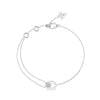 Guess Lily Silver Zirconia Floral Bracelet For Women JUBB05111JWRHS