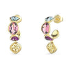 Guess Mamounia Gold Crystal Drop Earrings For Women JUBE05571JWYGMCT/U