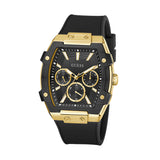 Guess Mens Black Gold Tone Multi Function Watch GW0956G2 - Image 2