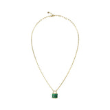 Guess My Secret Gold Green Padlock Necklace For Women JUBN05411JWYGGNT/U