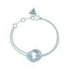 Guess Perfect Silver Crystal Bracelet For Women JUBB04063JWRHS
