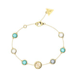 Guess Petra Gold Crystal Bracelet For Women JUBB05099JWYGAQL