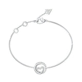 Guess Silver Stainless Steel Bracelet For Women JUBB05527JWRHL