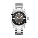 Guess Silver Tone Case Silver Tone Stainless Steel Watch GW0574G1