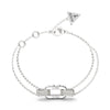 Guess Stylish Guess Silver Zirconia Bracelet For Women JUBB04581JWRHS