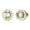 Guess Tiny Dancer Gold Cubic Zirconia Stud Earrings For Women JUBE04654JWYGT/U