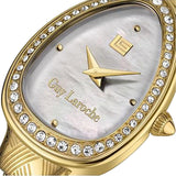 Guy Laroche Adele Quartz White Oval Dial Gold Tone Watch For Women GLWLG0002402 - Image 3