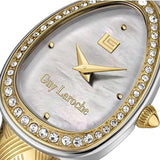 Guy Laroche Adele Quartz White Oval Dial Gold Tone Watch For Women GLWLG0002403 - Image 3