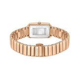 Guy Laroche Deborah Quartz White Rectangular Dial Rose Gold Tone Watch For Women GLWLG0001802 - Image 3
