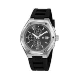 Guy Laroche Renaud Quartz Chronograph Grey Dial Rubber Strap Watch For Men GLWGM0003607